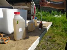Sample preservation at point 4